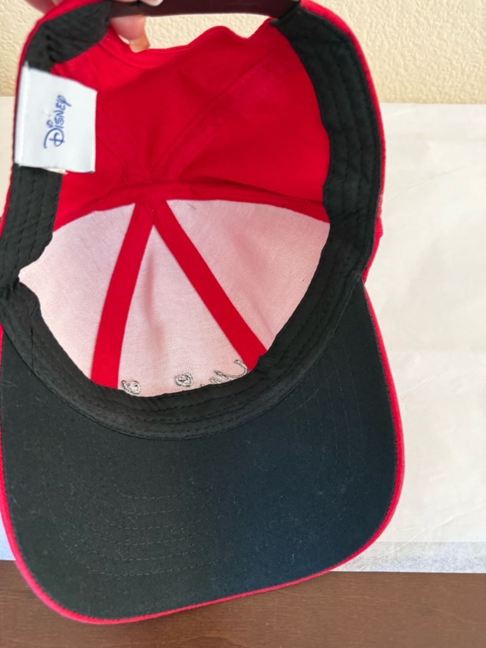 Disney Minnie Mouse Ears Red Bow Baseball Hat - Picture 5 of 7